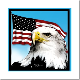 Patriotic Eagle Posters and Art